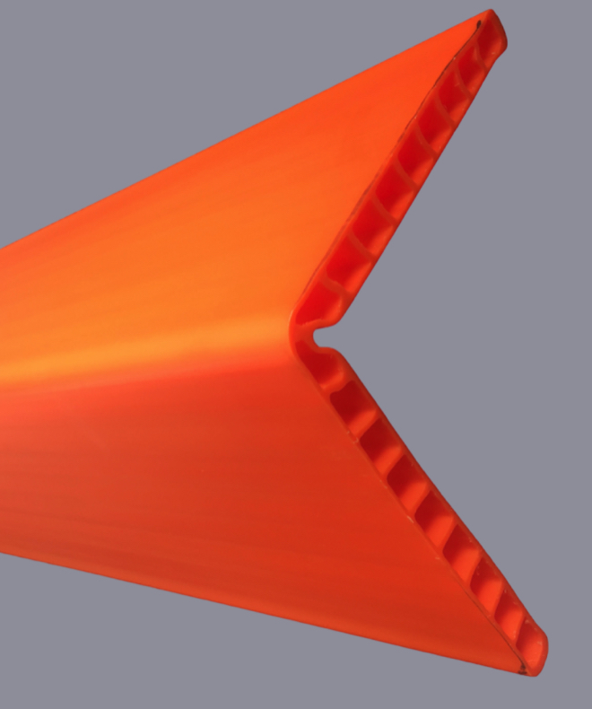 Stegplattenwinkel Orange 40cm